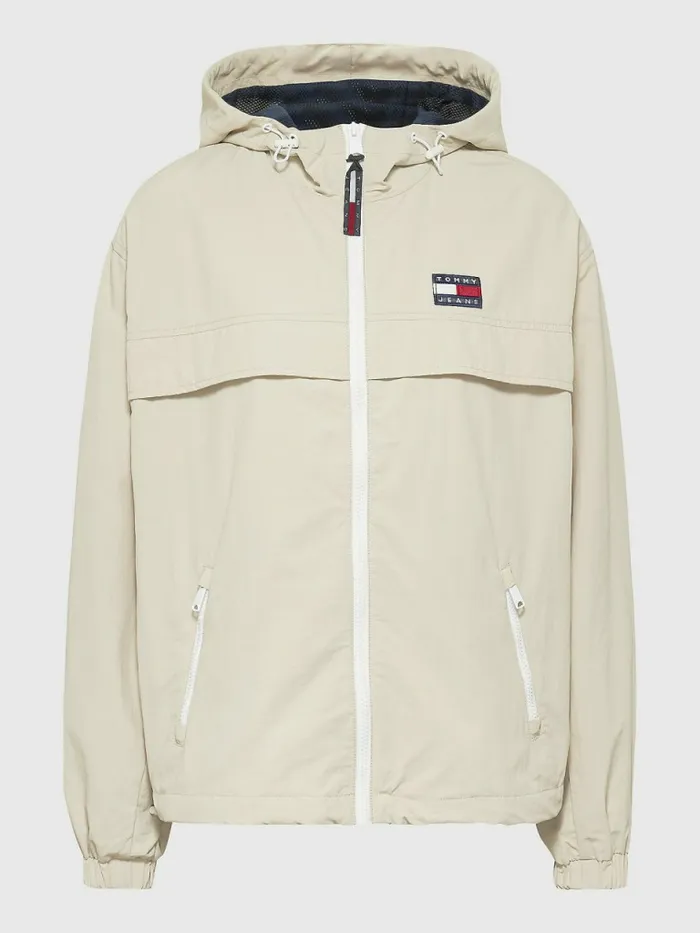 Tommy Hilfiger Chicago Hooded Windbreaker Savannah Sand Womens Coats and Jackets Cheap On Sale