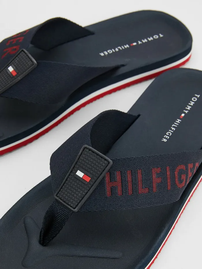 Tommy Hilfiger Classic Comfort FlipFlops Desert Sky Mens Sandals Sliders and Flip Flops For Sale
