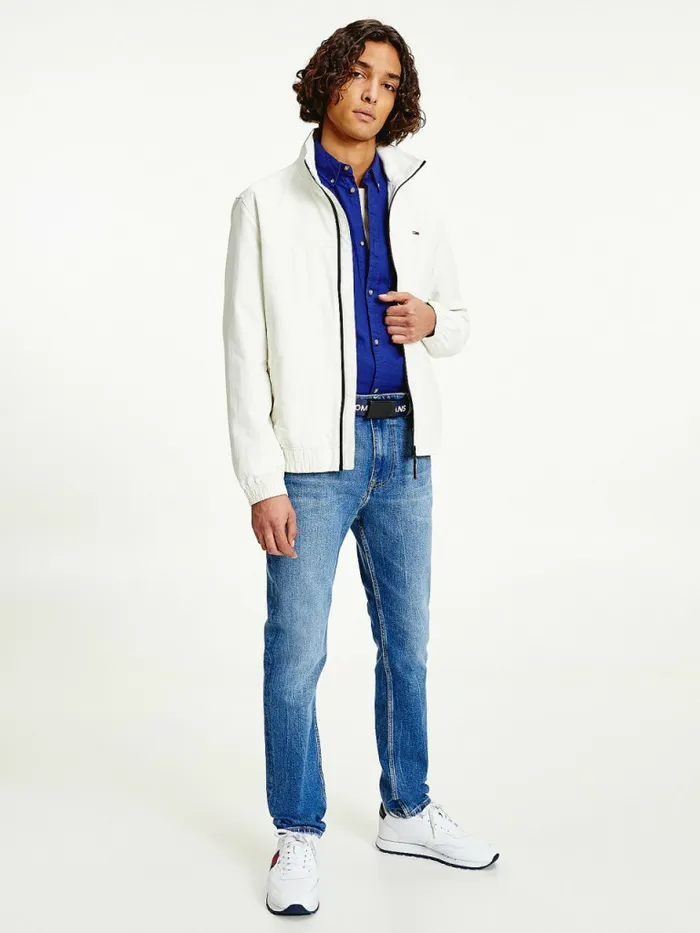 Tommy Hilfiger Classics Bomber Jacket Ivory Mens Coats and Jackets Gift Ideas