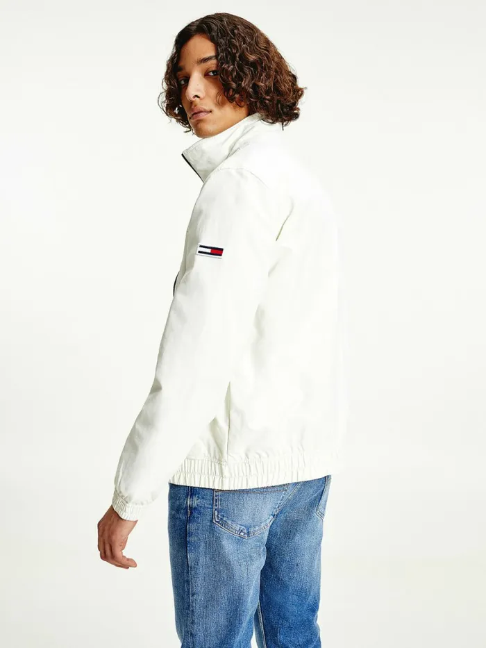 Tommy Hilfiger Classics Bomber Jacket Ivory Mens Coats and Jackets Gift Ideas