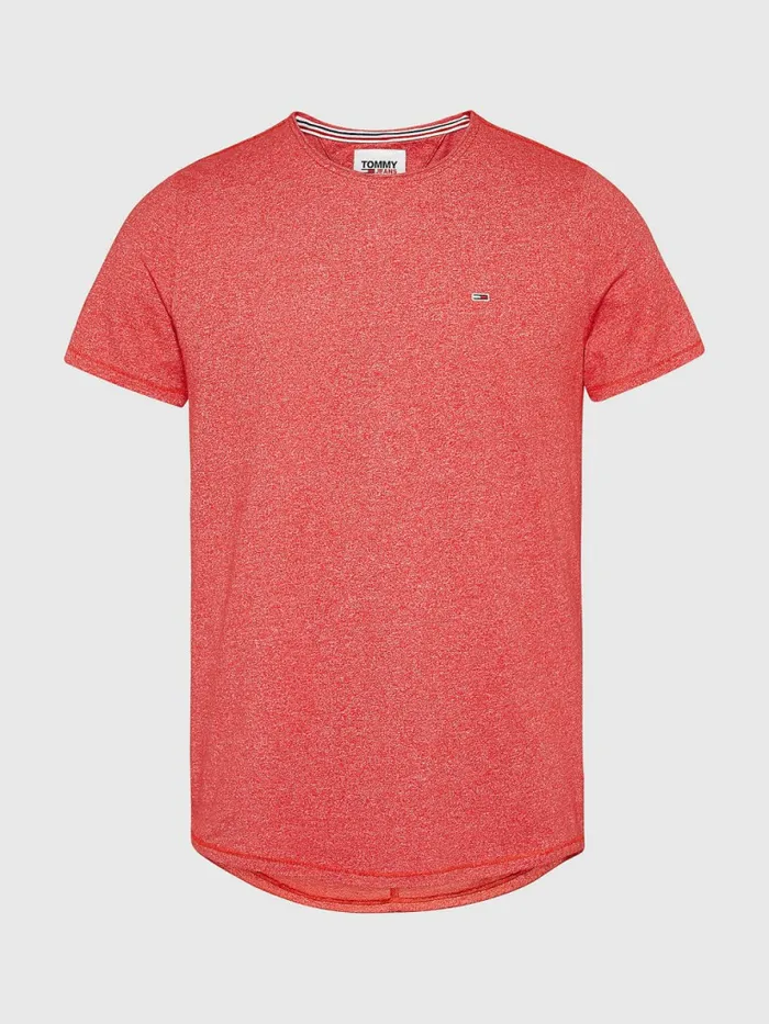 Tommy Hilfiger Classics Slim Fit TShirt Deep Crimson Mens Essentials