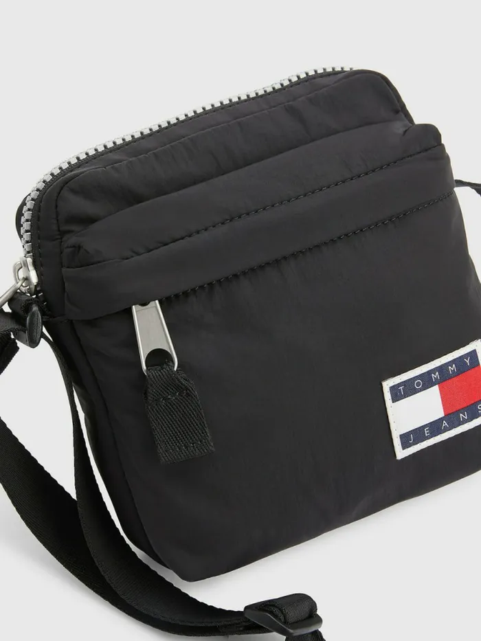 Tommy Hilfiger College Reporter Black Mens Bags Casaul
