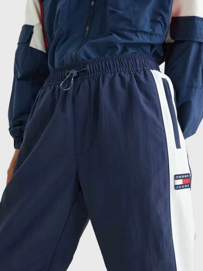 Tommy Hilfiger ColourBlocked Archive Wind Trousers Twilight NavyMulti Womens Trousers