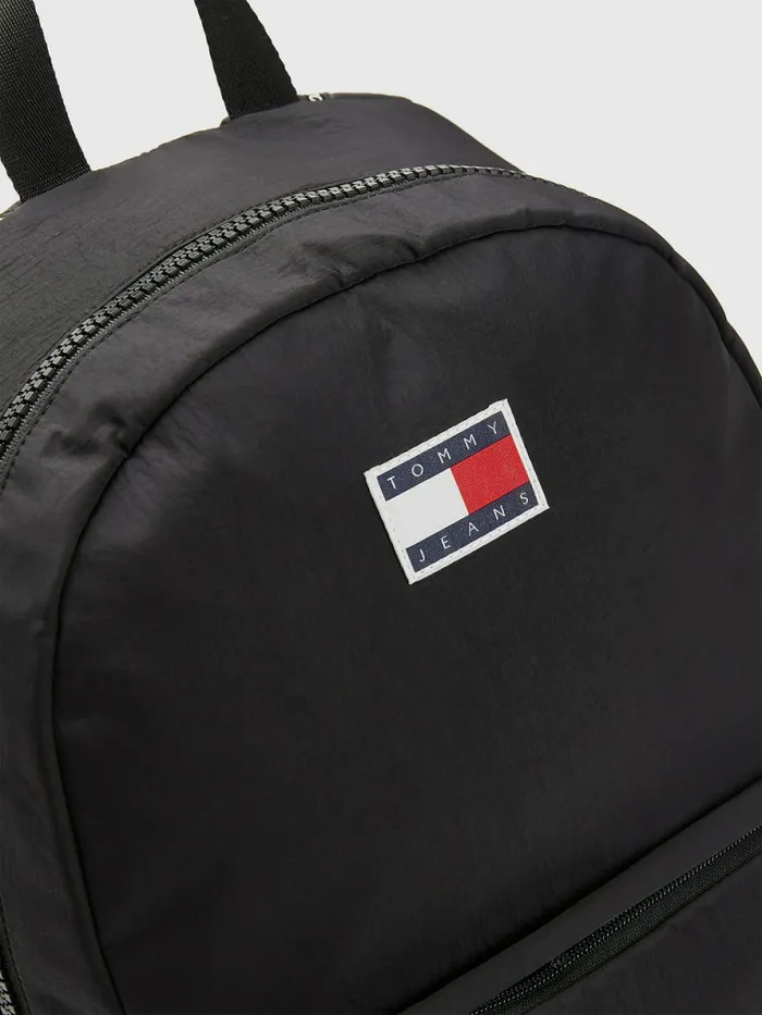 Tommy Hilfiger ColourBlocked Backpack Black Mens Bags For Sale