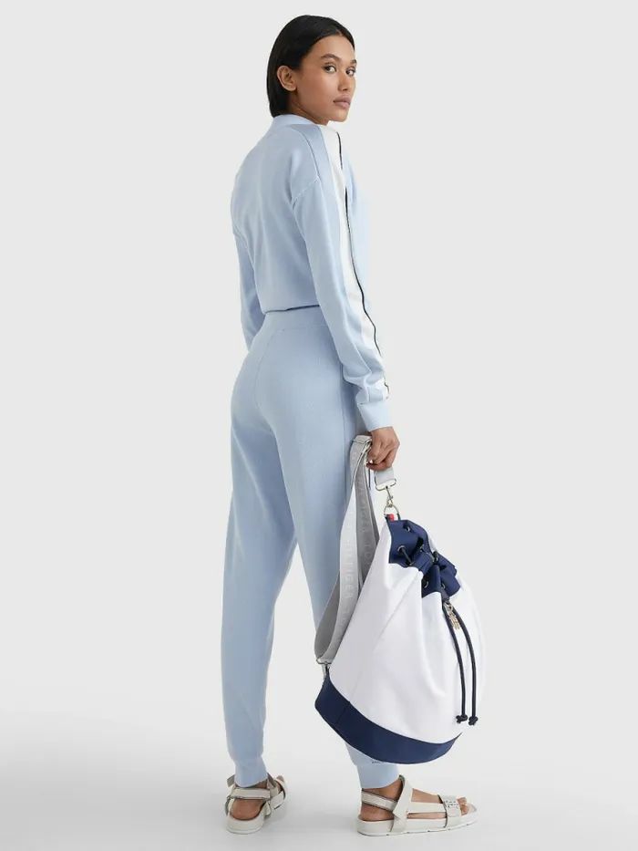 Tommy Hilfiger ColourBlocked Bucket Bag White Womens Bags Sale