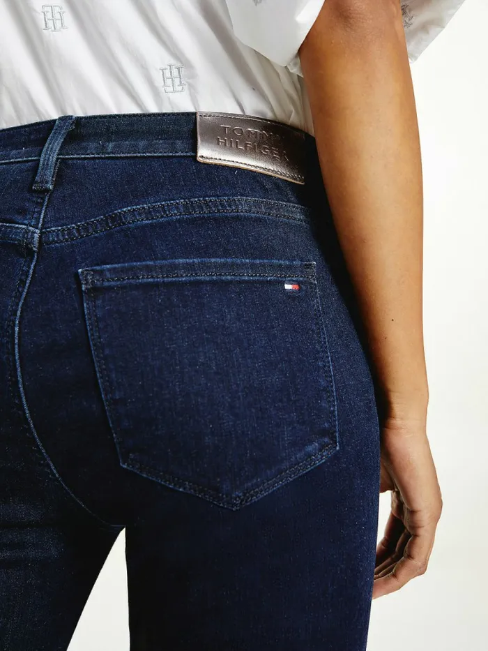 Tommy Hilfiger Como Mid Rise Skinny Monogram Jeans Gin Womens Jeans Near Me