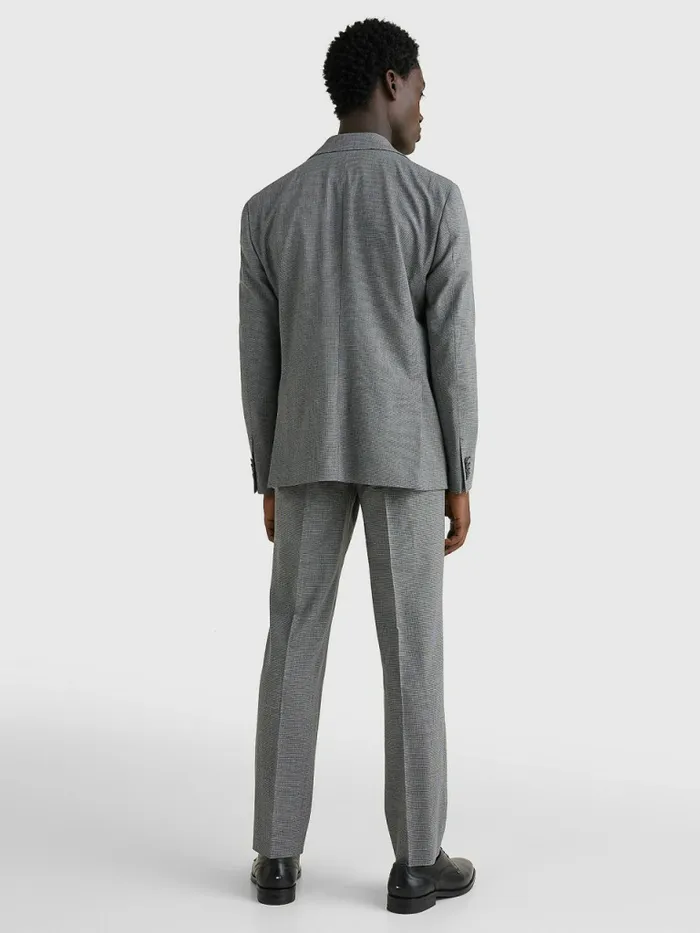Tommy Hilfiger Constructed Check Blazer Grey Mens Blazers
