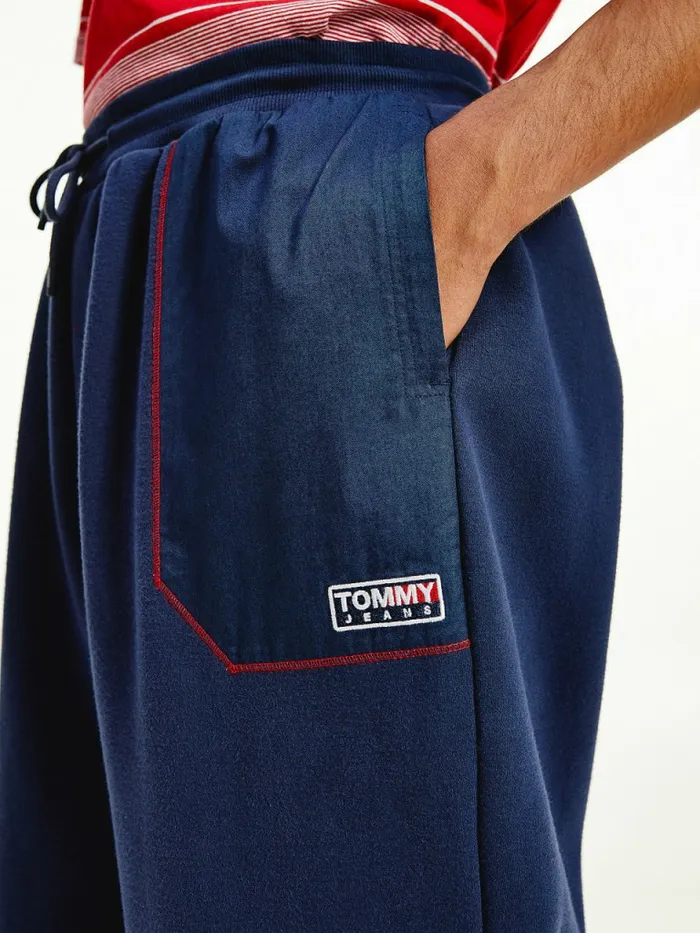 Tommy Hilfiger Contrast Stitch Pocket Joggers Twilight Navy Mens Trousers