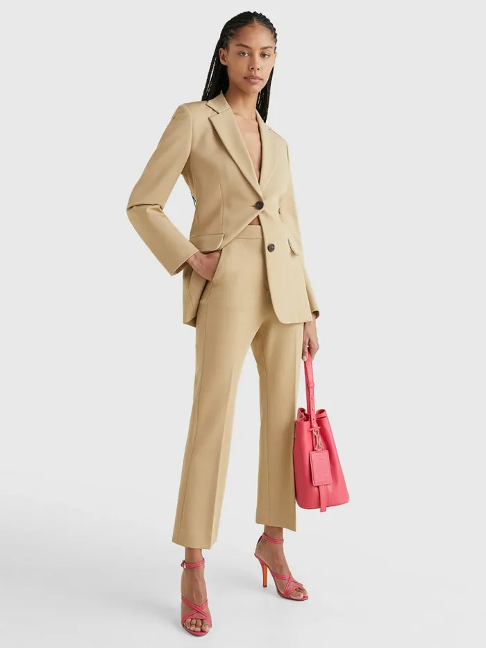 Tommy Hilfiger Crest Tailored Ankle Trousers Mojave Desert Womens CoOrds