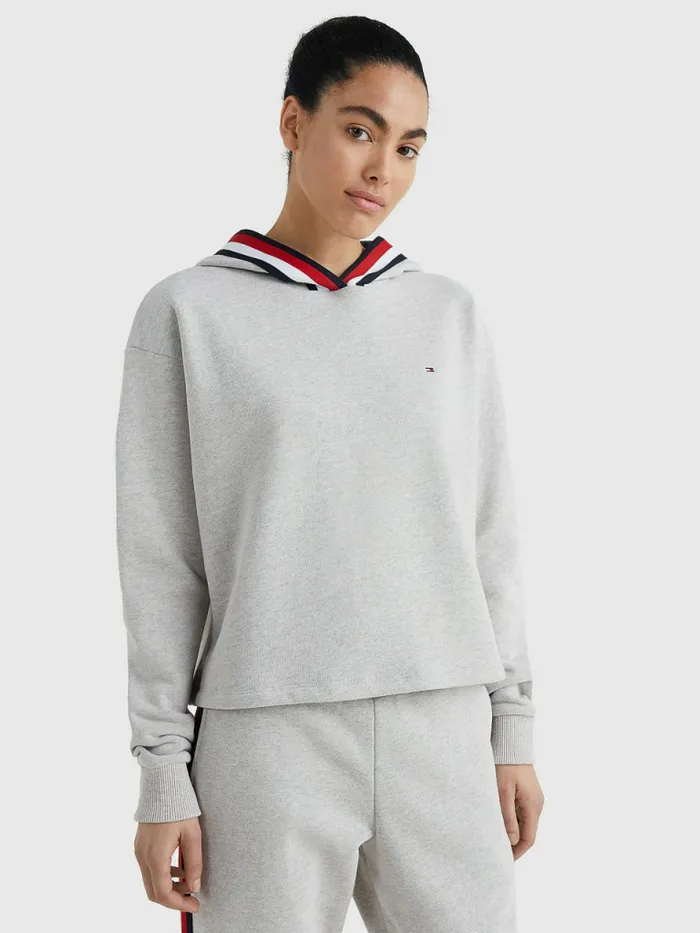 Tommy Hilfiger Cropped Hoody LinoRecover Womens Sweatshirts and Hoodies Gift for Friend Tommy Hilfiger Cropped Hoody LinoRecover Womens Sweatshirts and Hoodies Gift for Friend