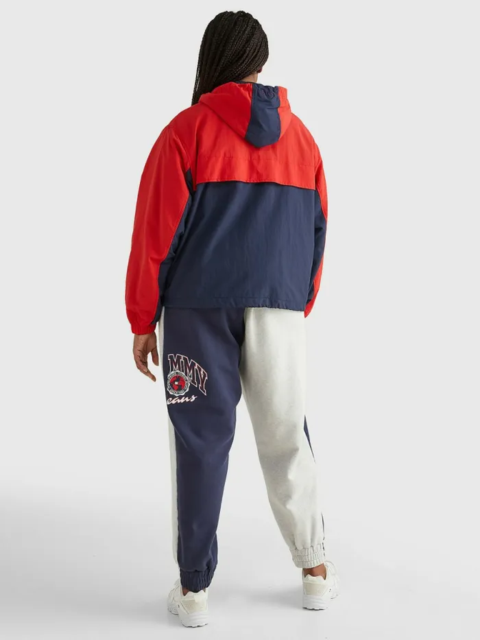 Tommy Hilfiger Curve Chicago ColourBlocked Windbreaker Twilight NavyMulti Womens Coats and Jackets Cheap On Sale