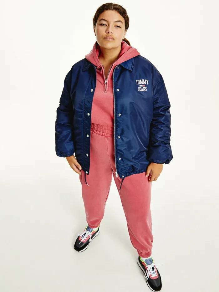 Tommy Hilfiger Curve College Recycled Nylon Jacket Twilight Navy Womens Coats and Jackets Sale Tommy Hilfiger Curve College Recycled Nylon Jacket Twilight Navy Womens Coats and Jackets Sale