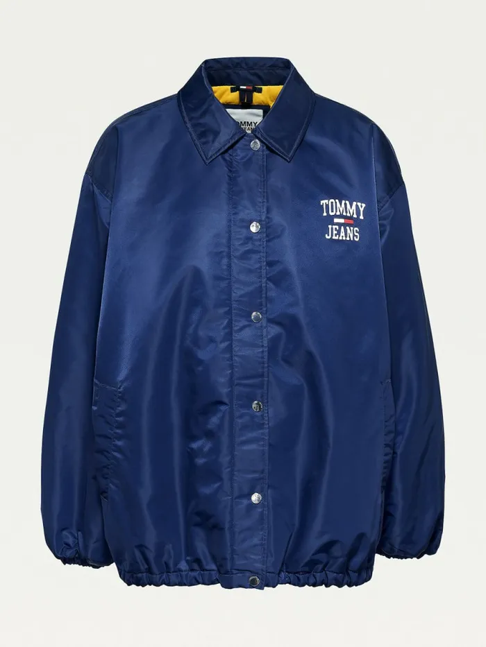Tommy Hilfiger Curve College Recycled Nylon Jacket Twilight Navy Womens Coats and Jackets Sale