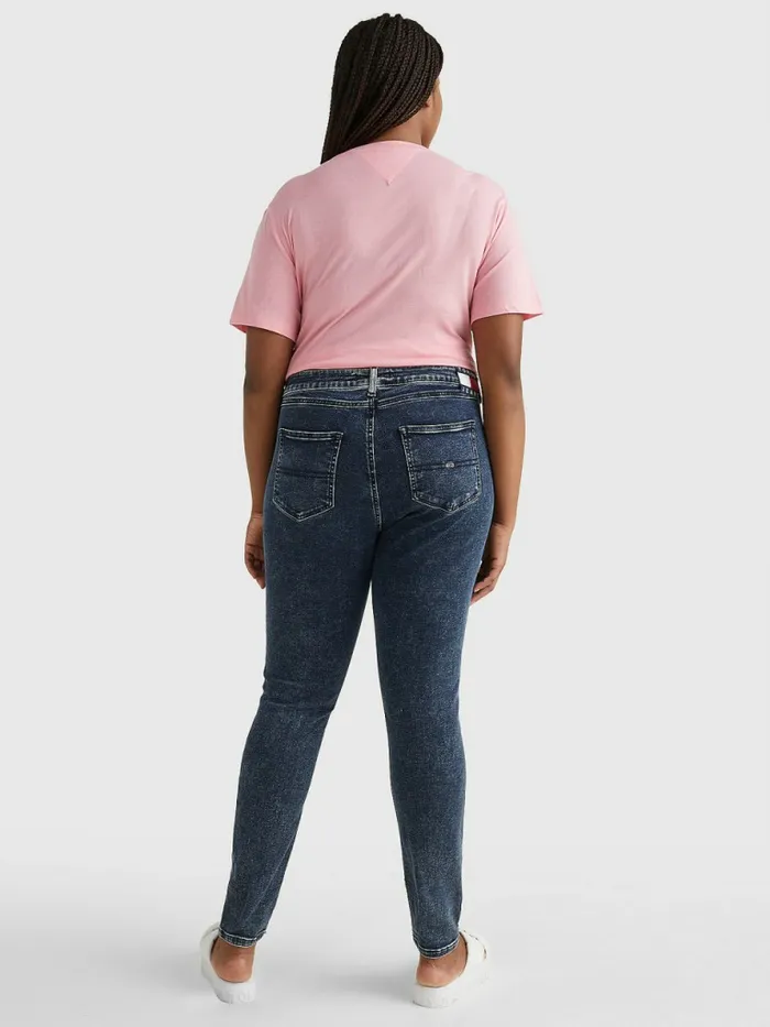 Tommy Hilfiger Curve Melany Ultra High Rise Super Skinny Jeans Denim Black Womens Curve Fashion Online