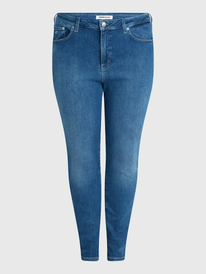Tommy Hilfiger Curve Melany Ultra High Rise Super Skinny Jeans Denim Medium Womens Curve Fashion Cheap On Sale