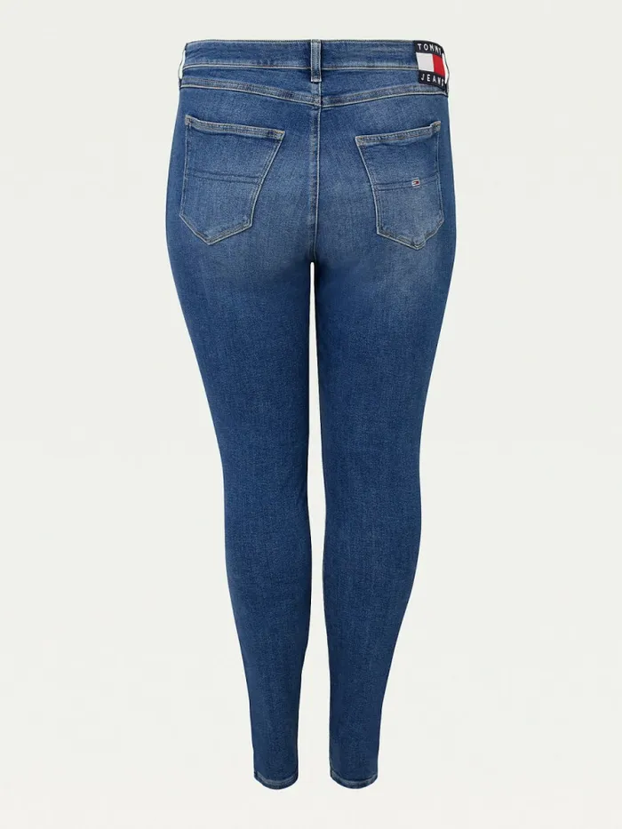 Tommy Hilfiger Curve Melany Ultra High Rise Super Skinny Jeans Denim Medium Womens Curve Fashion Cheap On Sale
