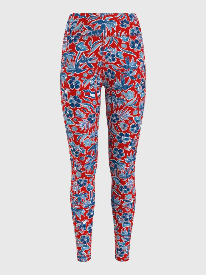 Tommy Hilfiger Curve Sport HighWaist Leggings Island Print Womens Curve Fashion Tommy Hilfiger Curve Sport HighWaist Leggings Island Print Womens Curve Fashion