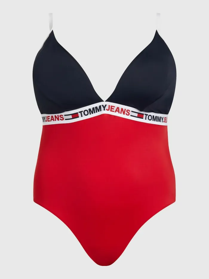 Tommy Hilfiger Curve Triangle Padded One Piece Swimsuit Desert Sky Womens Swimwear Gift 4 You Tommy Hilfiger Curve Triangle Padded One Piece Swimsuit Desert Sky Womens Swimwear Gift 4 You