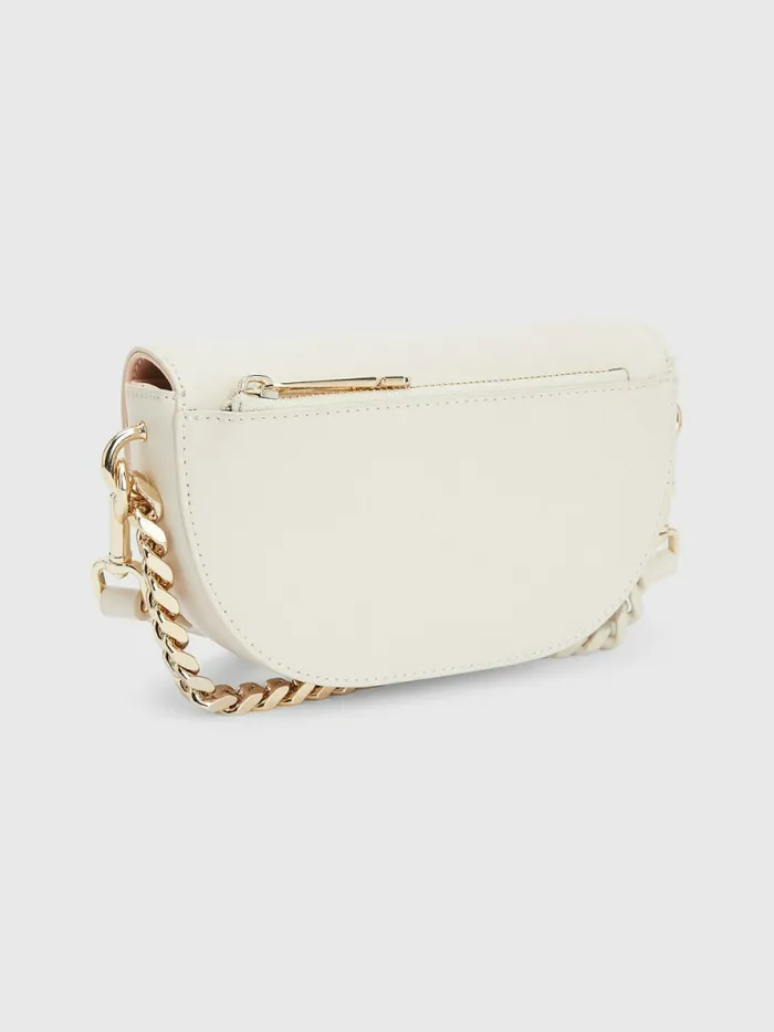 Tommy Hilfiger Curved Small Crossover Bag Feather White Womens Bags On Sale