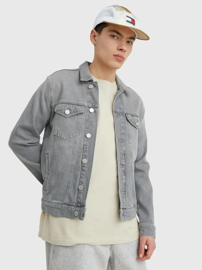 Tommy Hilfiger Denim Trucker Jacket Denim Black Mens Coats and Jackets Cheap On Sale Tommy Hilfiger Denim Trucker Jacket Denim Black Mens Coats and Jackets Cheap On Sale