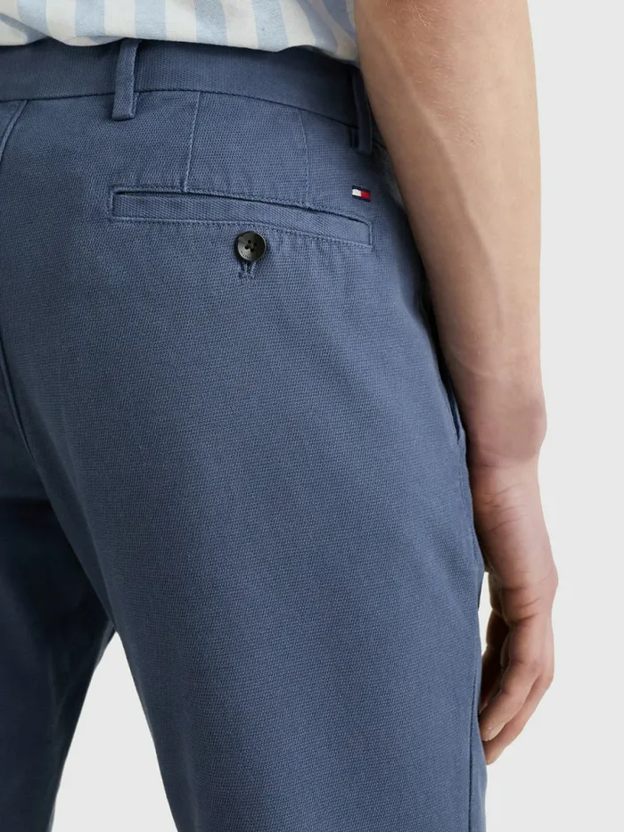 Tommy Hilfiger Denton Straight Th Flex Chinos Faded Indigo Mens Trousers