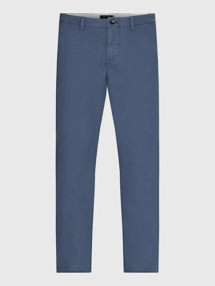 Tommy Hilfiger Denton Straight Th Flex Chinos Faded Indigo Mens Trousers