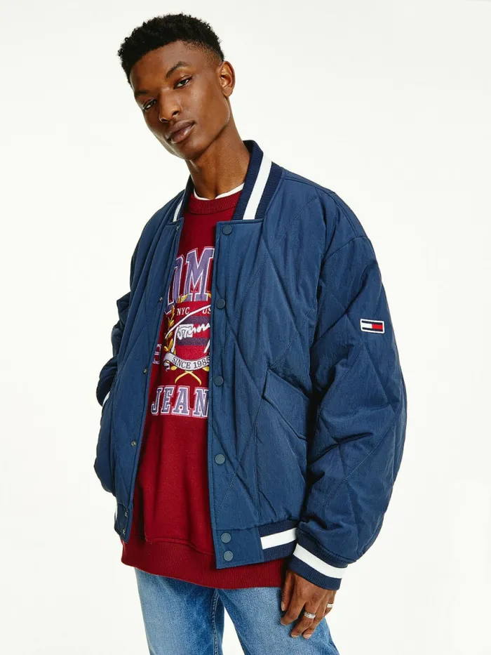 Tommy Hilfiger Diamond Quilted Bomber Jacket Twilight Navy Mens Coats and Jackets Cheap On Sale Tommy Hilfiger Diamond Quilted Bomber Jacket Twilight Navy Mens Coats and Jackets Cheap On Sale