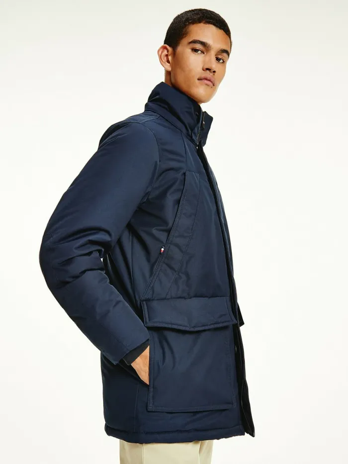 Tommy Hilfiger Down Parka Desert Sky Mens Coats and Jackets Near Me
