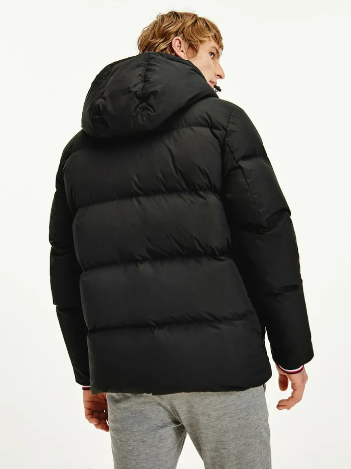 Tommy Hilfiger Down Puffer Jacket Black Mens Coats and Jackets Gift Ideas