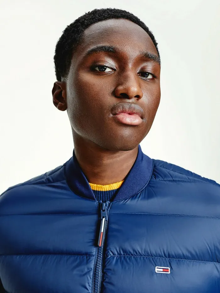 Tommy Hilfiger Down Recycled Quilted Bomber Jacket Twilight Navy Mens Coats and Jackets Gift Ideas