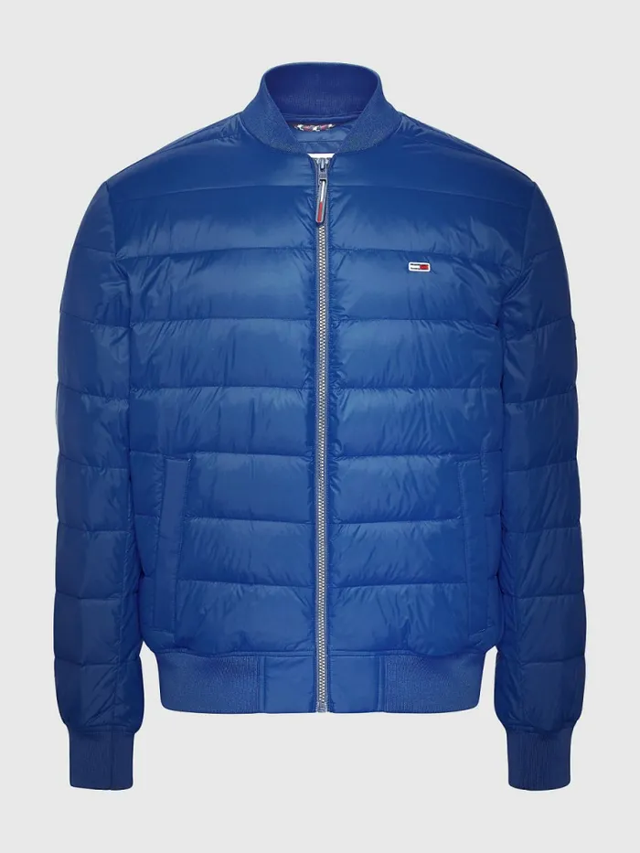 Tommy Hilfiger Down Recycled Quilted Bomber Jacket Twilight Navy Mens Coats and Jackets Gift Ideas