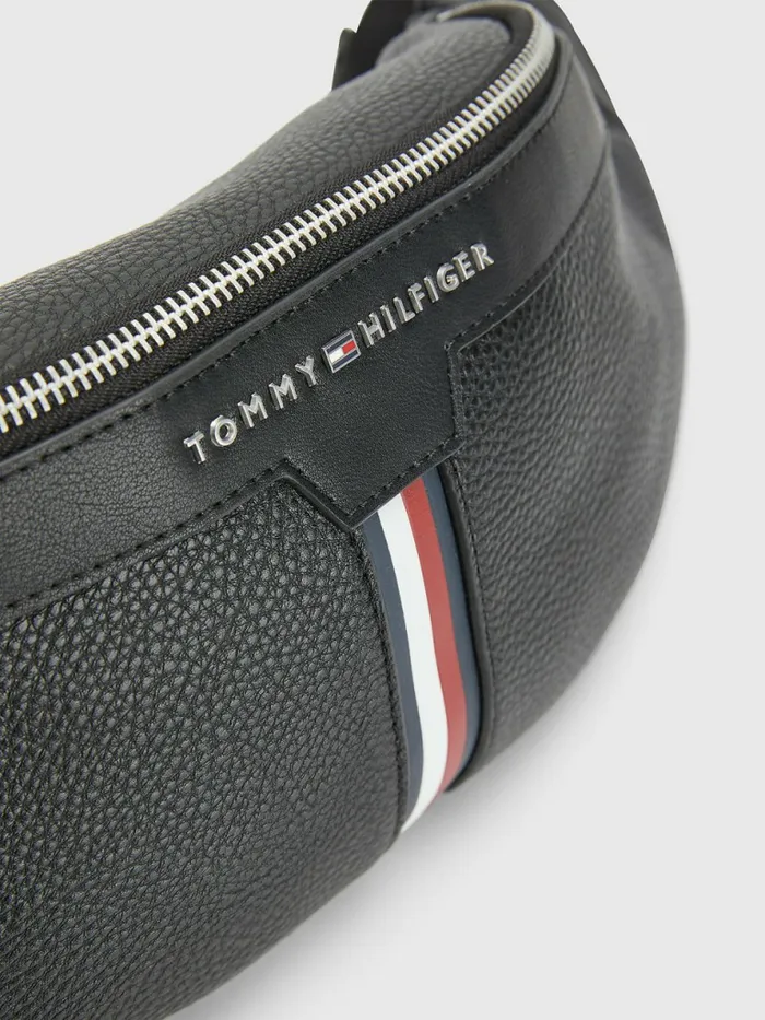 Tommy Hilfiger Downtown Crossbody Bag Black Mens Bags Cheap On Sale