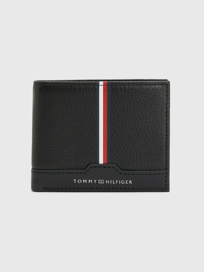 Tommy Hilfiger Downtown Small Leather Wallet Black Mens Wallets and Card Holders For Sale Tommy Hilfiger Downtown Small Leather Wallet Black Mens Wallets and Card Holders For Sale