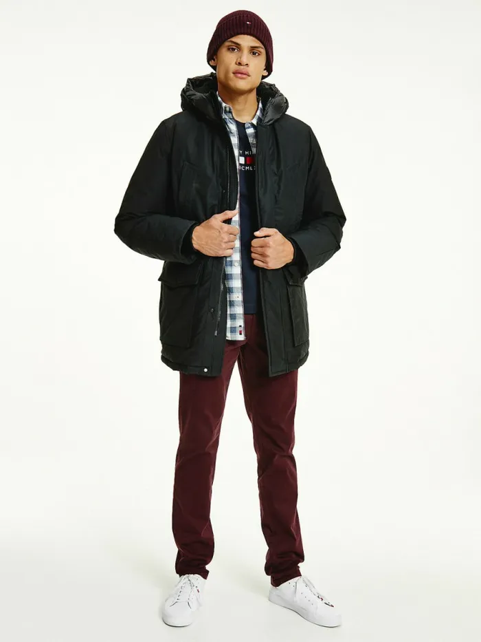 Tommy Hilfiger Dry Wax Filled Rockie Parka Black Mens Coats and Jackets Gift 4 You Tommy Hilfiger Dry Wax Filled Rockie Parka Black Mens Coats and Jackets Gift 4 You