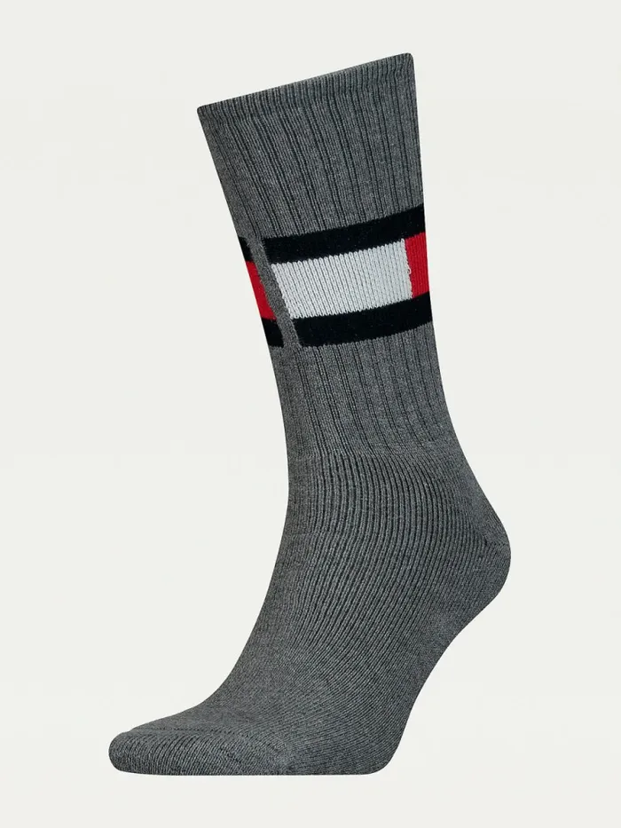 Tommy Hilfiger Dual Gender Flag Socks Middle Grey Melange Womens Socks and Hosiery Cheap On Sale Tommy Hilfiger Dual Gender Flag Socks Middle Grey Melange Womens Socks and Hosiery Cheap On Sale