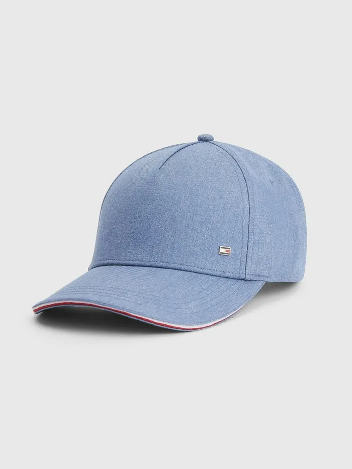 Tommy Hilfiger Elevated Chambray Cap Blue Chambray Mens Hats and Scarves Near Me Tommy Hilfiger Elevated Chambray Cap Blue Chambray Mens Hats and Scarves Near Me