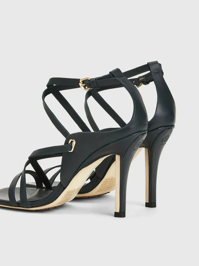 Tommy Hilfiger Elevated Crest Heeled Sandals Desert Sky Womens Sandals Sale