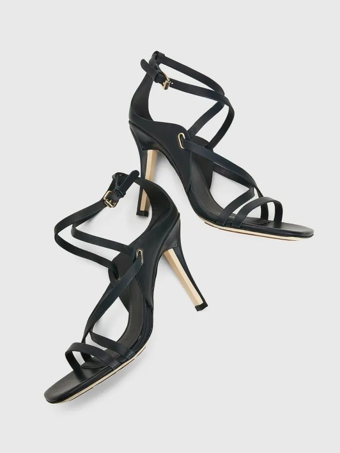 Tommy Hilfiger Elevated Crest Heeled Sandals Desert Sky Womens Sandals Sale