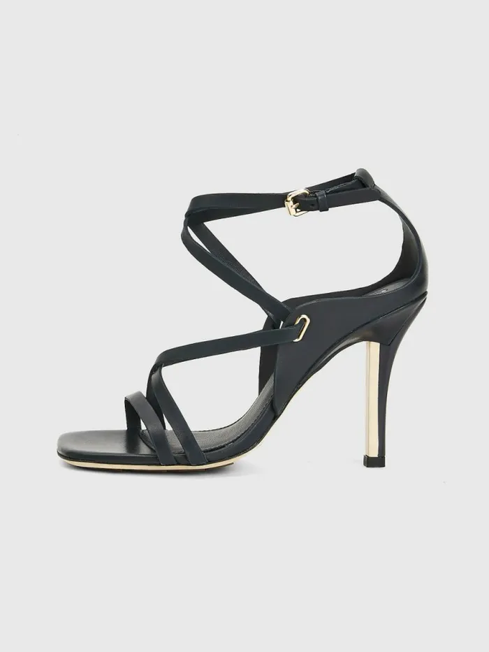 Tommy Hilfiger Elevated Crest Heeled Sandals Desert Sky Womens Sandals Sale