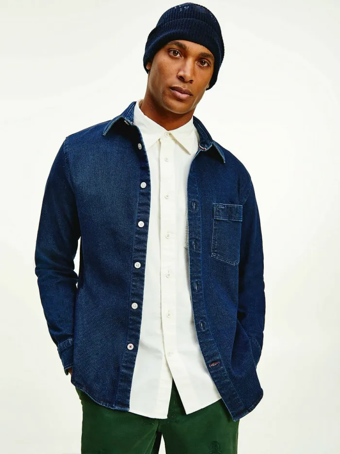 Tommy Hilfiger Elevated Essential Beanie Tommy Navy Mens Hats and Scarves Near Me