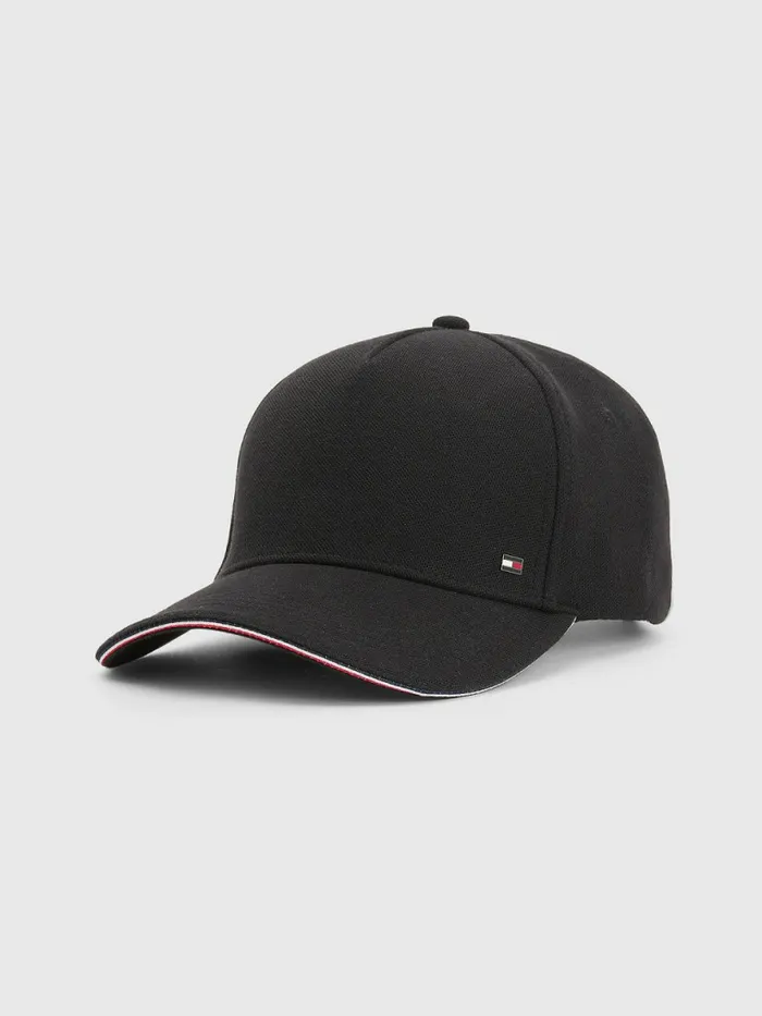 Tommy Hilfiger Elevated Signature Tape Cap Black Mens Hats and Scarves Gift 4 You Tommy Hilfiger Elevated Signature Tape Cap Black Mens Hats and Scarves Gift 4 You