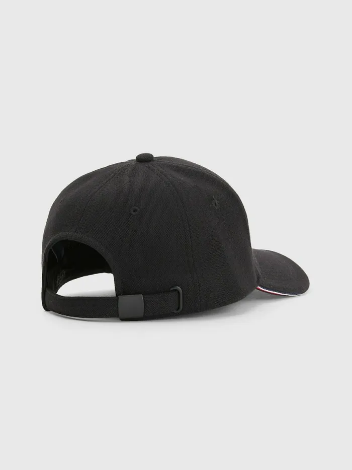 Tommy Hilfiger Elevated Signature Tape Cap Black Mens Hats and Scarves Gift 4 You