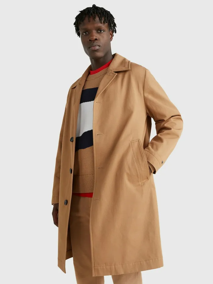 Tommy Hilfiger Elevated Single Breasted Car Coat Basket Brown Mens Coats and Jackets Online Tommy Hilfiger Elevated Single Breasted Car Coat Basket Brown Mens Coats and Jackets Online