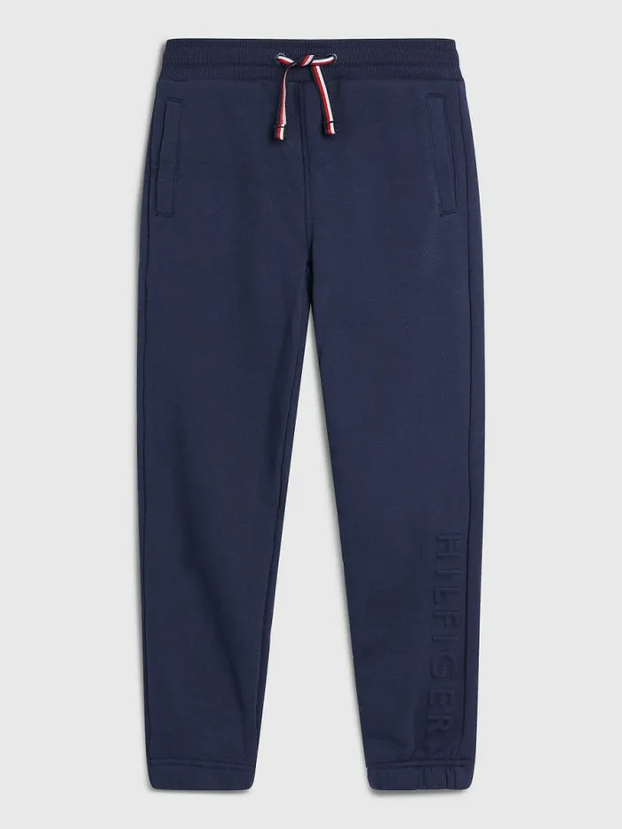 Tommy Hilfiger Embossed Logo Joggers Twilight Navy Boys Trousers and Shorts Gift 4 You Tommy Hilfiger Embossed Logo Joggers Twilight Navy Boys Trousers and Shorts Gift 4 You