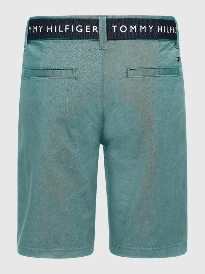 Tommy Hilfiger Essential Belted Chino Shorts Crest Boys Trousers and Shorts Gift 4 You