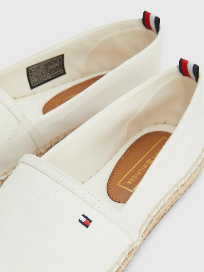 Tommy Hilfiger Essential Flag Espadrilles Ivory Womens Sandals Gift for Friend