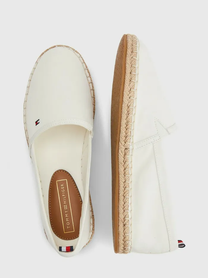 Tommy Hilfiger Essential Flag Espadrilles Ivory Womens Sandals Gift for Friend