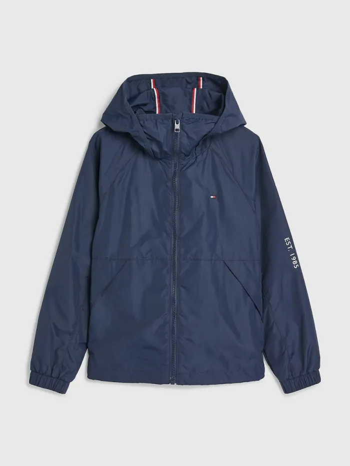 Tommy Hilfiger Essential Hooded Jacket Twilight Navy Boys Coats and Jackets On Sale Tommy Hilfiger Essential Hooded Jacket Twilight Navy Boys Coats and Jackets On Sale