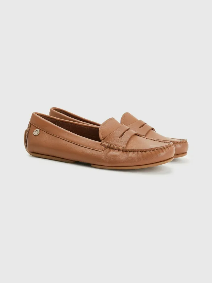 Tommy Hilfiger Essential Leather Moccasins Summer Cognac Womens Flat Shoes Gift 4 You Tommy Hilfiger Essential Leather Moccasins Summer Cognac Womens Flat Shoes Gift 4 You