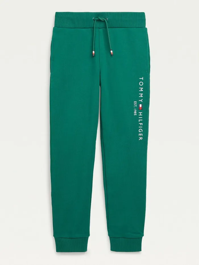Tommy Hilfiger Essential Logo Joggers Rural Green Girls Trousers Shorts and Skirts Cheap On Sale Tommy Hilfiger Essential Logo Joggers Rural Green Girls Trousers Shorts and Skirts Cheap On Sale